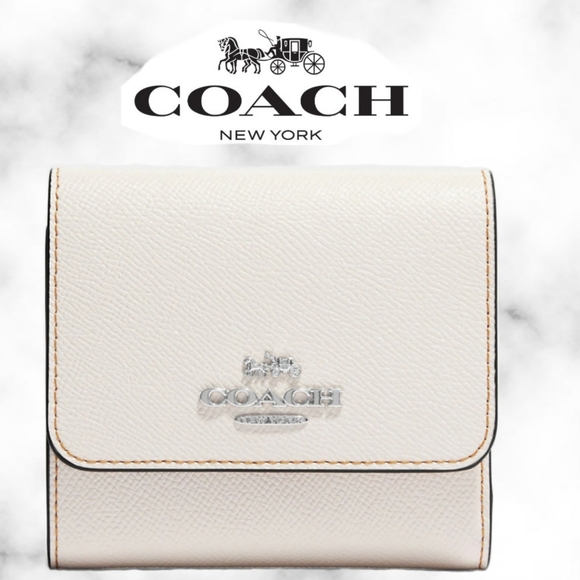 Coach Trifold Wallet With Rainbow Signature Interior Print - Picture 2 of 5